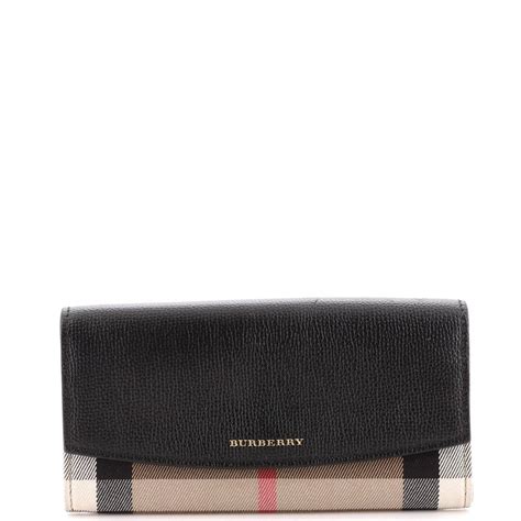 burberry porter continental wallet house|Burberry black wallet.